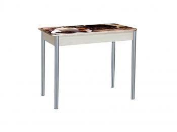 Дуб молочный Чашка кофе / опора круглая серебристый металлик