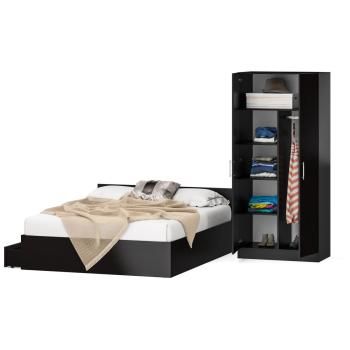 Кровать с ящиками СВК 1600 + Шкаф 2-х створчатый Стандарт