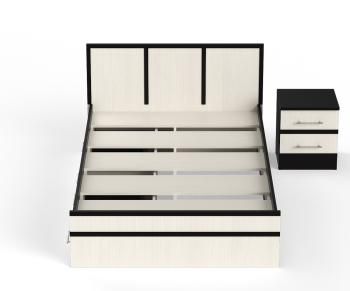 Кровать с ящиками СВК Сакура 1200 + тумба