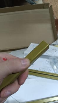 Стол придиванный Агами Голд Белый мрамор 2 (У)