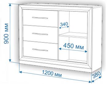 Комод Мэрдэс Км-120/38 ФС