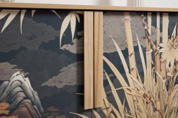 Комод Моби Току 16.230.04 Гикори Рокфорд Натуральный KO86 PW Белый PE шагрень