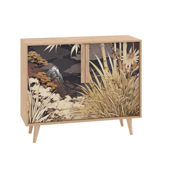 Комод Моби Току 16.230.04 Гикори Рокфорд Натуральный KO86 PW Белый PE шагрень