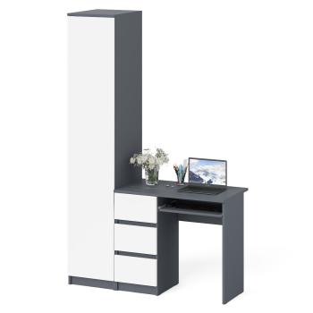 Стол компьютерный СВК Мори МС-6 левый + Пенал МШ400.1