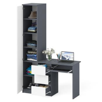 Стол компьютерный СВК Мори МС-6 левый + Пенал МШ400.1