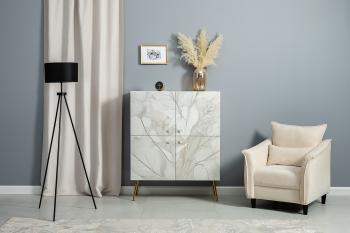 Шкаф Моби Флоу 16.329 PE шагрень