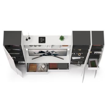 Гостиная Mobi Сидней Комплектация № 27 13.63 + 15.57 + 13.200 2шт + 13.202