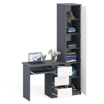 Стол компьютерный СВК Мори МС-6 правый + Пенал МШ400.1