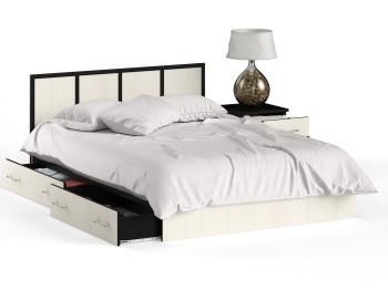 Кровать с ящиками СВК Сакура 1400 + тумба