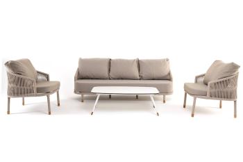 Лаунж-зона 5-местная плетеная из роупа (веревки) 4sis Верона