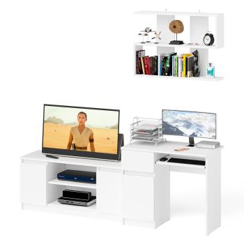 Стол компьютерный СВК Мори МС-1 левый + Тумба МТВ1200.1 + Полка 900