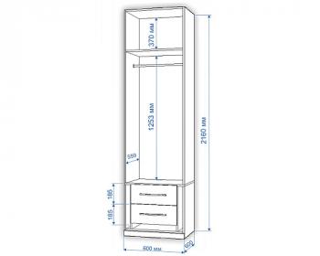 Платяной шкаф Мэрдэс Пл-60/60