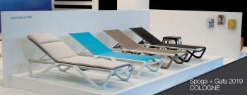 Шезлонг-лежак металлический PAPATYA Wave