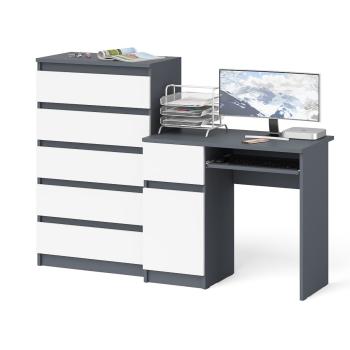 Графит/Белый