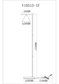 Торшер Moderli V11592-1F Omaha