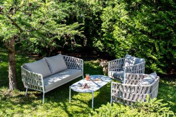 Лаунж-зона 4-местная плетеная из роупа (веревки) 4sis Диего