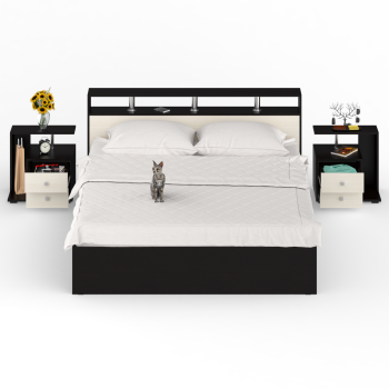 Кровать СВК Камелия 1800 + две тумбы