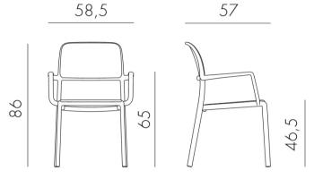 Кресло пластиковое Nardi Riva