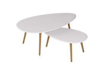 Стол журнальный Твинс Белый (У)