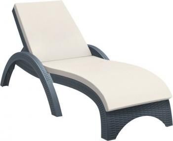 Шезлонг пластиковый с матрасом ReeHouse GS 1009 (Fiji)