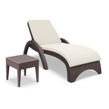 Столик плетенный для шезлонга ReeHouse GT 1009 стеклопластик