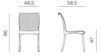 Стул пластиковый ReeHouse Regina