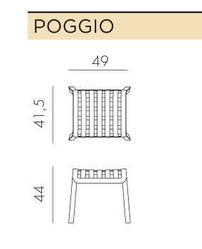 Табурет пластиковый ReeHouse Poggio