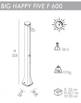 Душ солнечный Arkema Big Happy Five
