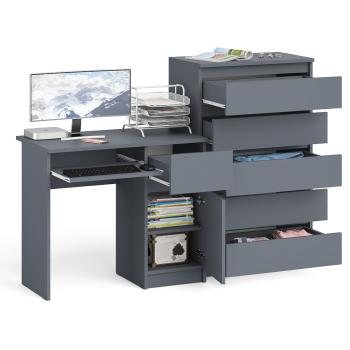 Стол компьютерный СВК Мори МС-1 правый + Комод МК700.5