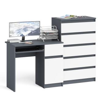 Графит/Белый