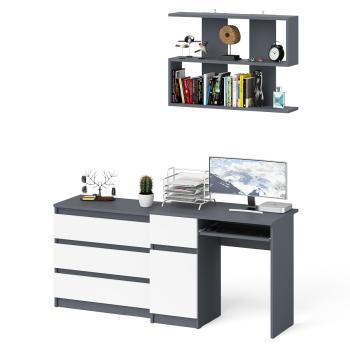 Графит/белый