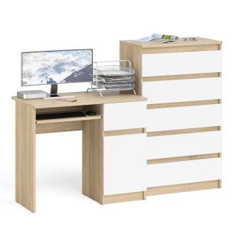 Дуб Сонома/Белый