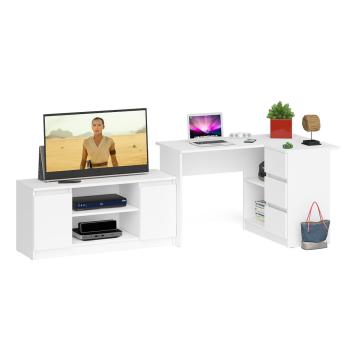 Стол компьютерный СВК Мори МС-16 правый + Тумба МТВ1200.1