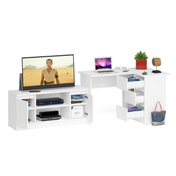 Стол компьютерный СВК Мори МС-16 правый + Тумба МТВ1200.1