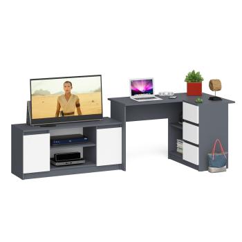 Графит/Белый