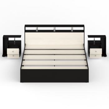 Кровать СВК Камелия 1800 + две тумбы