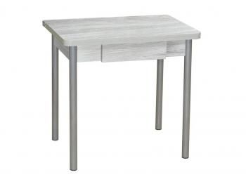 Ясень шимо светлый /Опора № 2-круглая серебристый металлик