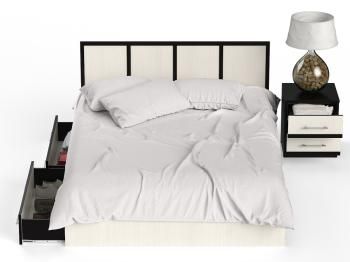 Кровать с ящиками СВК Сакура 1400 + тумба