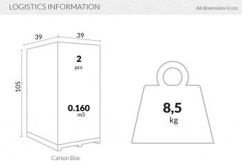 Табурет прозрачный ReeHouse Fox полубарный