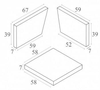 Подушка Monaco Lounge угловая