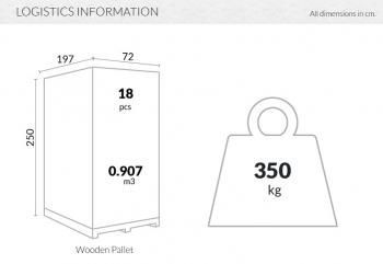 Шезлонг-лежак пластиковый ReeHouse Slim