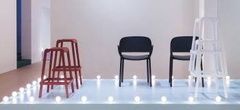 Табурет пластиковый Pedrali Dome барный