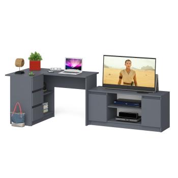 Стол компьютерный СВК Мори МС-16 левый + Тумба МТВ1200.1