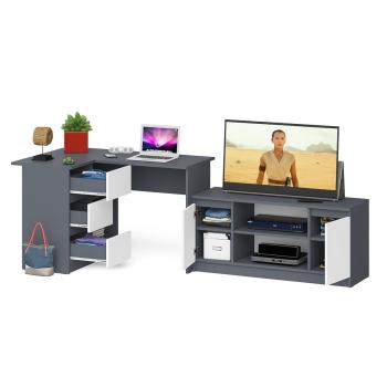 Стол компьютерный СВК Мори МС-16 левый + Тумба МТВ1200.1