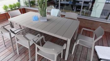 Стол металлический раздвижной ReeHouse Rio Alu 210 Extensibile