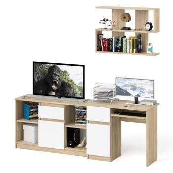 Дуб сонома/белый