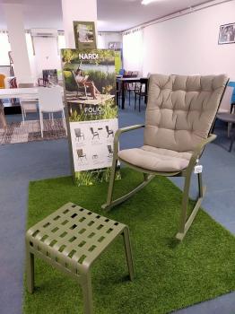 Кресло-качалка пластиковое с подушкой Nardi Folio