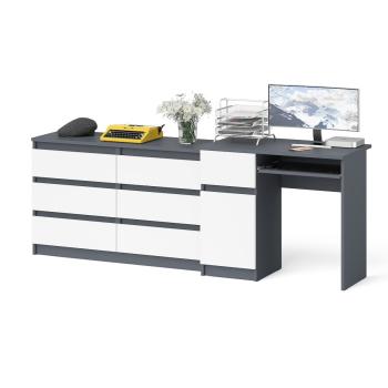 Графит/Белый