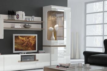 Шкаф с витриной Анрэкс 3D / TYP 01Р LINATE