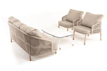 Лаунж-зона 5-местная плетеная из роупа (веревки) 4sis Верона